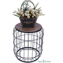 Yapay Çiçek Sitesi Yapay Çiçekli Romantic Çanta Aranjmanı Model 7