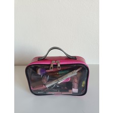 Maykis Şeffaf Kapaklı Kadın Makyaj ve Seyahat Çantası