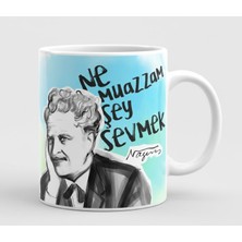 Sartre Art Nazım Hikmet Şiir Özel Tasarımlı Hediyelik Sevgililer Günü Kupa Bardak