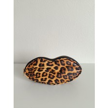 Maykis Leopar Dudak Orta Boy Seyahat, Kozmetik, Kişisel Bakım, Hediyelik Makyaj Çantası