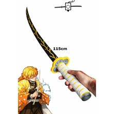 Yapı3D 3D Baskı Dekoratif Katlanır Katana Kılıcı | Anime Esintili Sarı Siyah Tasarım | Cosplay & Koleksiyon Ürünü | 115 cm