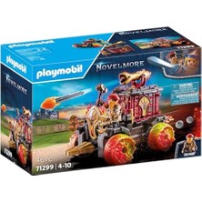 Playmobil Novelmore 71299 Burnham Raiders - Itfaiye Arabası, Burnham Raider ve Novelmore Arasında Ateşli Savaş, Koç Başı, Alev Tekerlekleri ve Fırlatma Koltuğu, 4 Yaşından Büyük Çocuklar Için Oyuncak