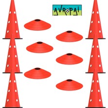 PremiumPort Futbol Antrenman Seti 42 cm Huni ve Çanak 6'lı, Eğlenceli ve Pratik Set