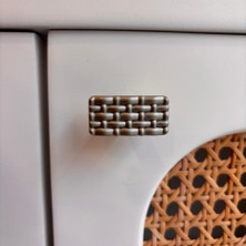 Gürçay Hırdavat Hasır Düğme Kulp Saten - 2 Adet