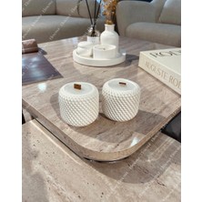 Elmessa 2li Örgü Hasır Desenli Dekor