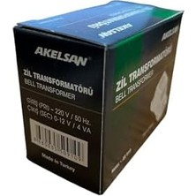Zil Trafosu 4-8-12V /4VA AK-910 Kapı Zili Trafosu,transformator,güç Kaynağı Bell Transformer