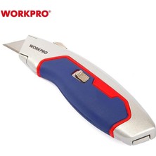 WP213011 Ağır Hizmet Alüminyum Gövde Geri Çekilebilir Rötuş Bıçağı + 3 Adet Yedek Bıçak