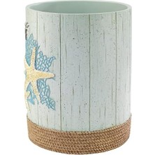 Linens - Çöp Sepeti, Dekoratif Çöp Kovası, Kıyıdan Esinlenen Banyo Dekoru (Beachcomber Koleksiyonu)