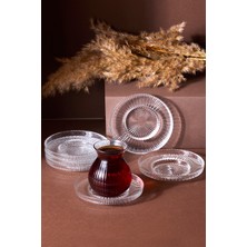 Perotti Emirgân 12 Parça 6 Kişilik Cam Çay Seti – 200 ml