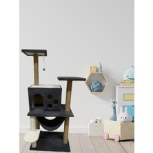 Feyza Design Renkli ve Eğlenceli Kedi Tırmalama Oyuncağı ve Evi, Keyifli Anlar Için