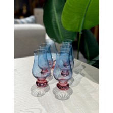 Roykıng Royking Optikli Kahve Yanı Bardak 6'lı Mavi Pembe YV-513