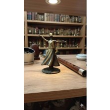 Eski Yeni Antik Pirinç Semazen 360 Derece Dönebilen