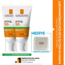 Guness Makyaj Çantası Hediyeli Karma ve Yağlı Ciltler Için Güneş Bakım Seti