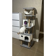 Feyza Design Yumuşak ve Dayanıklı Kedi Tırmalama ve Oyun Evi, Rahat Alan Sağlar