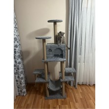 Feyza Design Rahat ve Eğlenceli Kedi Tırmalama Evi ve Oyun Platformu