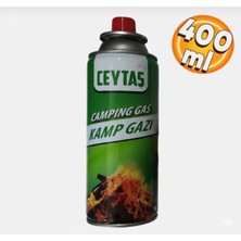 Ceytaş Kamp Gazı Bütan Propan Tüpü Portatif Ocak Kartuşu 400 ml Tek Kullanımlık Pürmüz 227 Gram