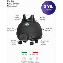 Nicevap Sc6,5 Kuru Buhar Üretebilen 6,5 Bar Buharlı Temizleyici-Çalışırken Su Eklenebilir