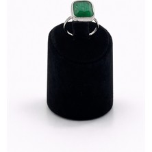 Pangu Kare Taşlı Gümüş Renk Çelik Yüzük