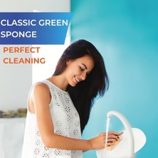 Skygo Klasik Yeşil Bulaşık Süngeri 5'li Paket, Dayanıklı ve Etkili Kir Sökücü
