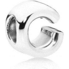 Kumi Bileklik Ve Kolye Için Harf Gümüş Kaplama Charm