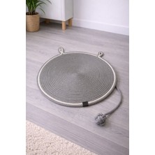 Feyza Design Kedi ve Köpek Dekoratif Mama ve Su Kabı Paspası, Tırmalamalı, Şık Tasarım