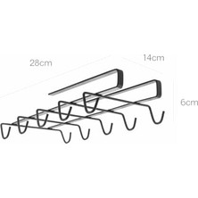 Skygo My Mug-Bardak Askısı Touchtherm Lava Kaplama Siyah, 28X14X6CM
