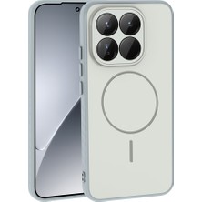 Tılsım Tekno Xiaomi 15T Kılıf M-Safe Şarj Özellikli Zore Tea Kapak - Gümüş