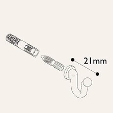 Skygo Kanca Askı Parlak Krom (4 Adet) Parlak Krom