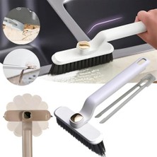 Skygo Lüks Sert Kıllı Köşe, Aralık, Derz, Banyo, Mutfak, Lavabo, Ayakkabı, Halı Temizleme Fırçası, Cımbızlı Fırça, 360 Derece Dönebilen, Dekoratif Temzilik Fırçası