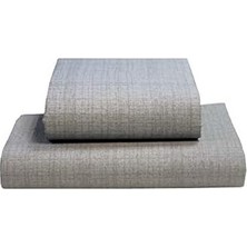 Skygo AT7513 Tek Kişilik Düz Çarşaf Seti, Gri, 160X240CM/50X70CM