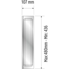 Skygo Mutfak Çekmece Içi Kaşıklık, Tek Bölmeli Modül 11CM x 48CM