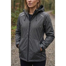 Ghassy Co.kadın Rüzgarlık/yağmurluk Omuz Detaylı Mevsimlik Taş Spor Ceket