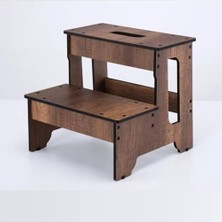 Skygo Iki Basamaklı Tabure Ahşap Merdiven