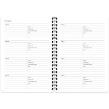 Skygo 16 * 23 Spiralli Akademik Ajanda - Mavi Kalp