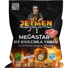 Pratik Mangal Kömürü - Jetmen - Megstar Pro Geliştirilmiş - 2 kg