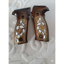 Sig Sauer P226 Ahşap Telkari Işlemeli Kabze