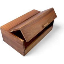 Skygo Akasya Ekmek Kutusu Ekmek Dolabı 40 * 23 * 14CM, Ekmek Sepeti Sandığı, Ekmeklik, Çok Amaçlı Akasya Kutu