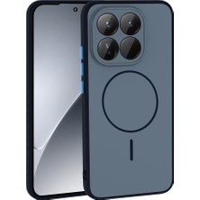 Tılsım Tekno Xiaomi 15T Kılıf M-Safe Şarj Özellikli Zore Tea Kapak - Lacivert