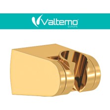 Türkiye Nalbur | Valtemo Mat Gold (Brushed) Duş Mafsalı - El Duşu Tutucu