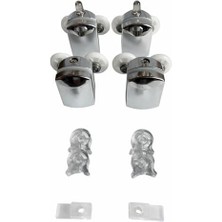 Skygo Cam Duşakabin Tekerleği Metal Kırılmaz Gövde Krom 4'lü Set