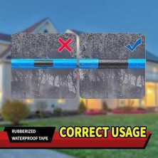 Skygo Koli Bandı, 10 cm x 150 cm Kauçuklu Su Geçirmez Bant, Elektrik Bandı, Yapışkanlı ve Suya Dayanıklı, Iç ve Dış Mekan Kullanımı Için Ağır Hizmet Tipi Kaydırmaz Bant