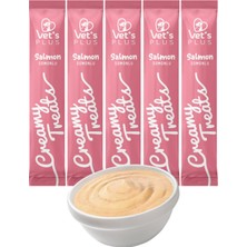 Vet's Plus Somonlu Krema Kedi Ödülü 5x14 gr Lezzetli ve Dengeli Ödül Maması