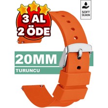 Trendburada 20mm Fossil-Welder-Wesse-Casio-Armani-Omega-Seiko-Tissot Saat Uyumlu Silikon Saat Kordonu Kayışı MR2