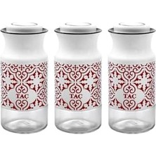 Skygo 3 Prç Baharatlik Orta Beyaz/kirmizi