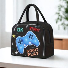 Store Termal Özellikli Şık Beslenme Çantası Figürlü 3D Görünümlü Düz Baskı Termal Yemek ve Yiyecek Çantası