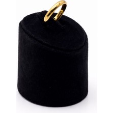 Pangu Düz Form Altın Renk Çelik Alyans Yüzük