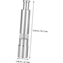 Skygo 2'li Çelik Manuel Basmalı Karabiber ve Tuz Değirmeni Seti – Baharat Değirmeni, Paslanmaz Çelik, Ergonomik Tasarım, Dayanıklı Öğütücü Mekanizma