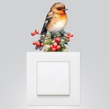 Skygo Yılbaşı Priz Sticker 9X12 Cm, Serçe 5 Adet