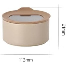 Skygo One Seramik Saklama Kabı Bej 420 ml D-NEONE042-09