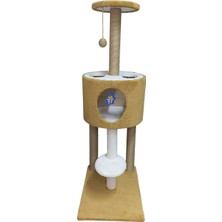 Feyza Design Kedi Tırmalama Platformu, Kahverengi, Dayanıklı ve Şık Tasarım